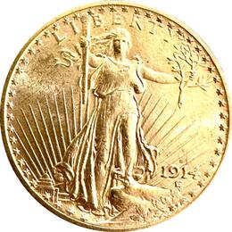 American Double Eagle Saint Gaudens 1914