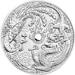 Australien Myths Legends Drache & Phönix 1 Unze Silber 2017