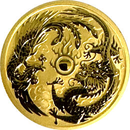 Australien Dragon & Phoenix 1 Unze Gold 2018