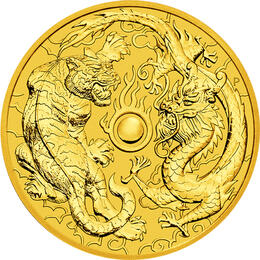 Australien Myths & Legends Dragon & Tiger 1 Unze Gold 2019