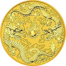 Australien Myths & Legends Dragon & Dragon 1 Unze Gold 2020