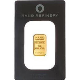 Goldbarren 5 Gramm Rand Refinery