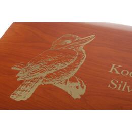 Hochwertige Holz Münzkassette Silber Kookaburra 1 Kilo