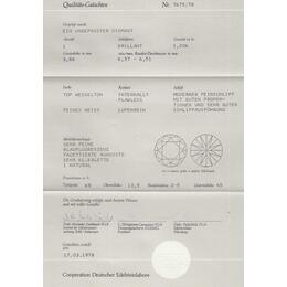 Diamant und Brillant 1,006 Carat mit Zertifikat Galia-7675