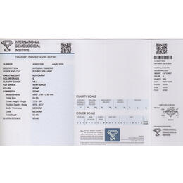 Diamant und Brillant 0,37 Carat mit Zertifikat IGI418037306