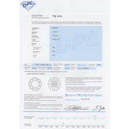 Diamant und Brillant 0,25 Carat mit Zertifikat DPL-TQ614