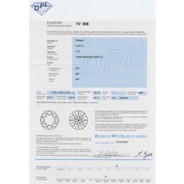 Diamant und Brillant 0,25 Carat mit Zertifikat DPL-TV898