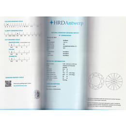 Diamant und Brillant 1,01 Carat mit Zertifikat HRD-220000206395