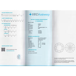 Diamant und Brillant 1,00 Carat mit Zertifikat HRD-230000028809