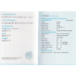 Diamant und Brillant 0,40 Carat mit Zertifikat HRD-21000067578