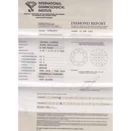 Diamant und Brillant 0,248 Carat mit Zertifikat IGI-F2A60903