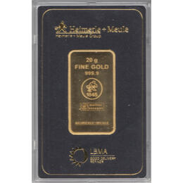 Goldbarren 20 Gramm Heimerle Nachhaltig & Fair