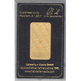 Goldbarren 20 Gramm Heimerle Nachhaltig & Fair