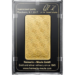 Goldbarren 100 Gramm Heimerle Responsive & Fair