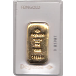 Goldbarren 100 Gramm Degussa