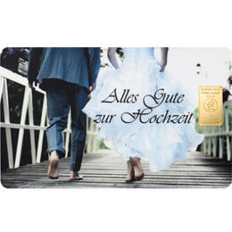 Goldbarren 1 Gramm Hochzeit