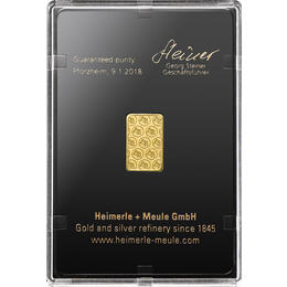 Goldbarren 2,5 Gramm Heimerle Responsive & Fair