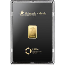 Goldbarren 2,5 Gramm Heimerle Responsive & Fair