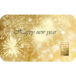 Goldbarren 1 Gramm Neujahr