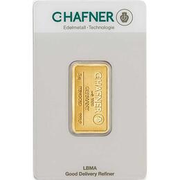Goldbarren 5 Gramm Hafner Responsive & Fair