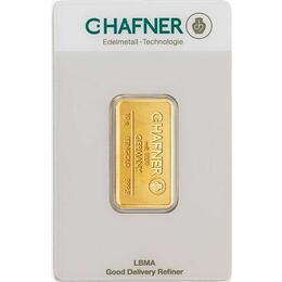 Goldbarren 10 Gramm Hafner Responsive & Fair