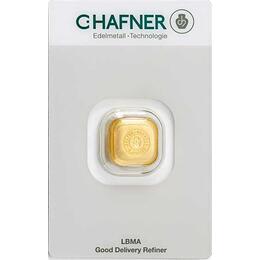 Goldbarren 1 Unze Hafner gegossen Responsive & Fair