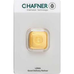 Goldbarren 50 Gramm Hafner gegossen Responsive & Fair