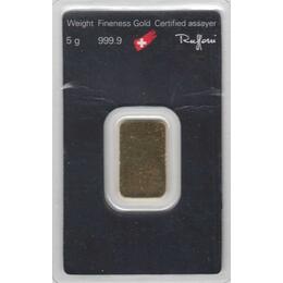 Goldbarren 5 Gramm Argor Heraeus