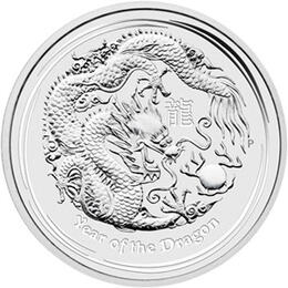 Lunar II Silbermünze Australien Drachen 5 Unzen 2012 Perth Mint
