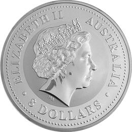 Lunar I Silbermünze Australien Affe 5 Unzen 2004 Perth Mint