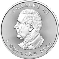 Maple Leaf 1 Unze Silber 2024