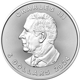 Maple Leaf 1 Unze Silber 2024