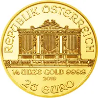 1/4 Unze Wiener Philharmoniker Gold