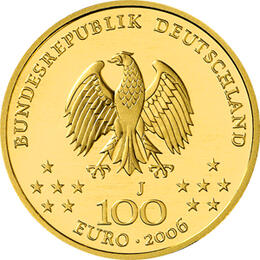 100 Euro Goldmünze 2006 UNESCO Weltkulturerbe Stadt Weimar