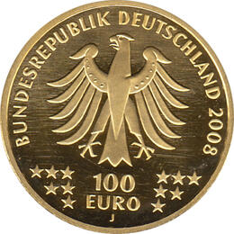 100 Euro Goldmünze 2008 UNESCO Weltkulturerbe Stadt Goslar