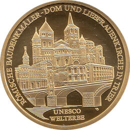 100 Euro Goldmünze 2009 UNESCO Weltkulturerbe Stadt Trier