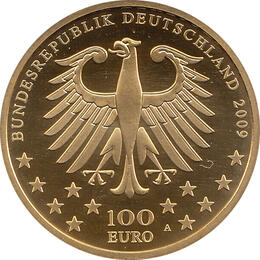 100 Euro Goldmünze 2009 UNESCO Weltkulturerbe Stadt Trier