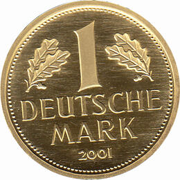 1 DM Goldmark 2001 Gold kaufen und verkaufen