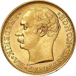 20 Kronen Dänemark Frederik VIII 1908-1912