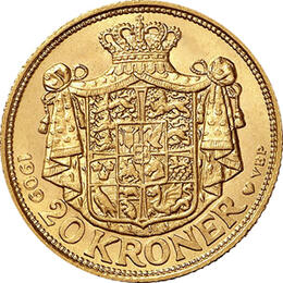 20 Kronen Dänemark Frederik VIII 1908-1912