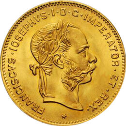 4 Florin Österreich Goldmünze Kaiser Franz Joseph