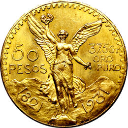 50 Pesos Gold Centenario Mexiko kaufen und verkaufen