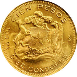 100 Pesos Chile Liberty kaufen und verkaufen