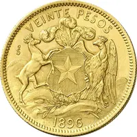 20 Pesos Chile Liberty kaufen und verkaufen