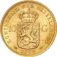 10 Gulden Königin Wilhelmina 1911-1913 Niederlande Holland