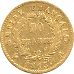 20 Franc Frankreich Napolen I mit Kranz 1799-1814 