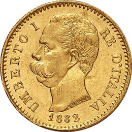 Italien 20 Lire Umberto I 1878-1900