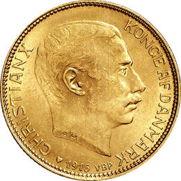 20 Kronen Dänemark Christian X 1913-1917