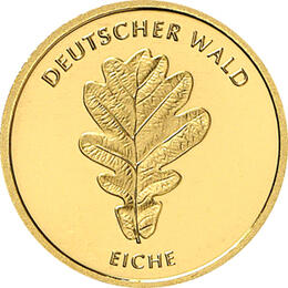 20 Euro Goldmünze Eiche 2010 Deutscher Wald mit Zertifikat