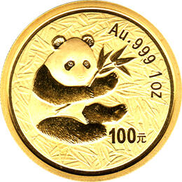 China Panda 1 Unze 2000 Goldpanda 100 Yuan